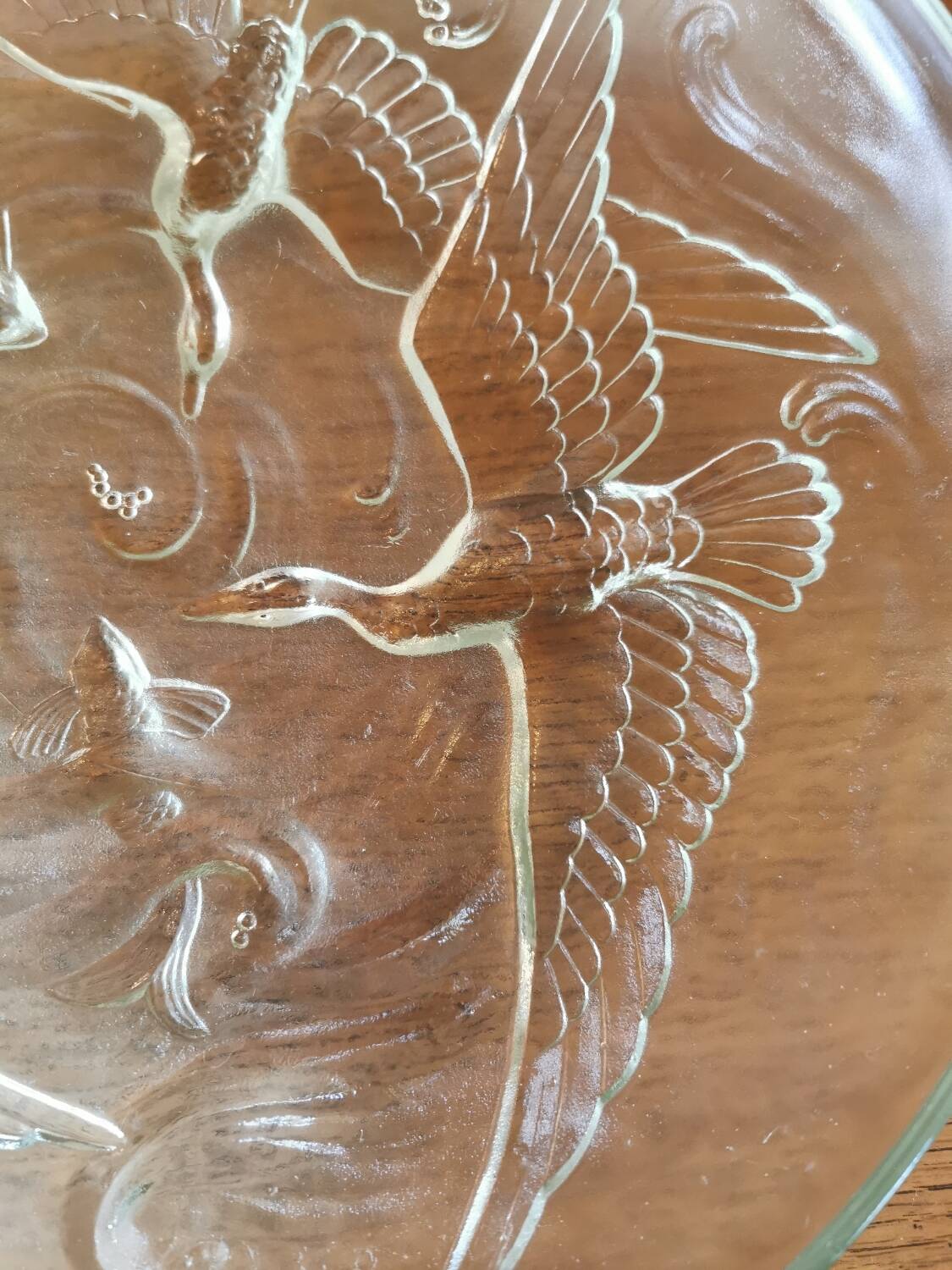 Art deco cup in pressed glass paste