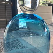 vase en verre bleu Design