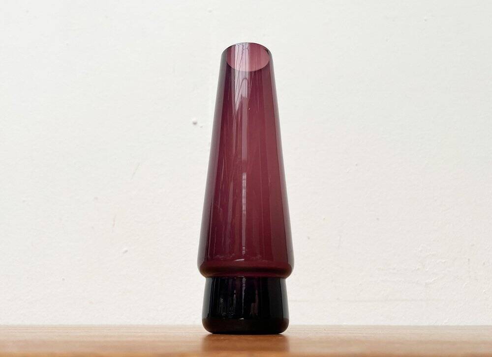 Mid-century minimalist glass vase, 1960s