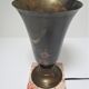 Lampe vasque art déco métal et marbre signée a.ducobu décor fleurs oiseau