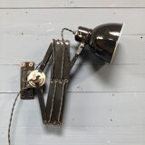 XL black scissor lamp from PeHaWe Leuchten Dresden, German 1940s