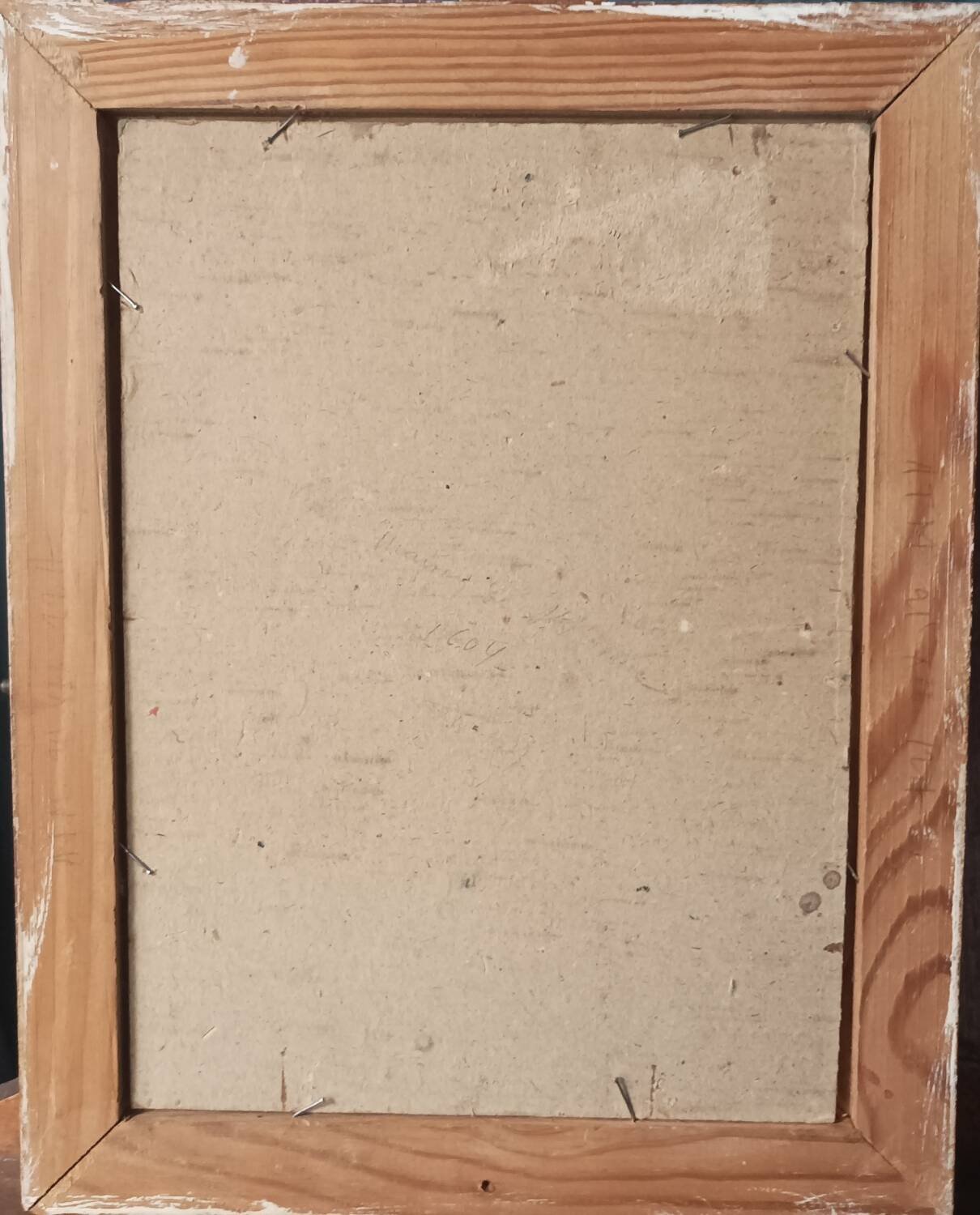 Small painting, village street in Brittany