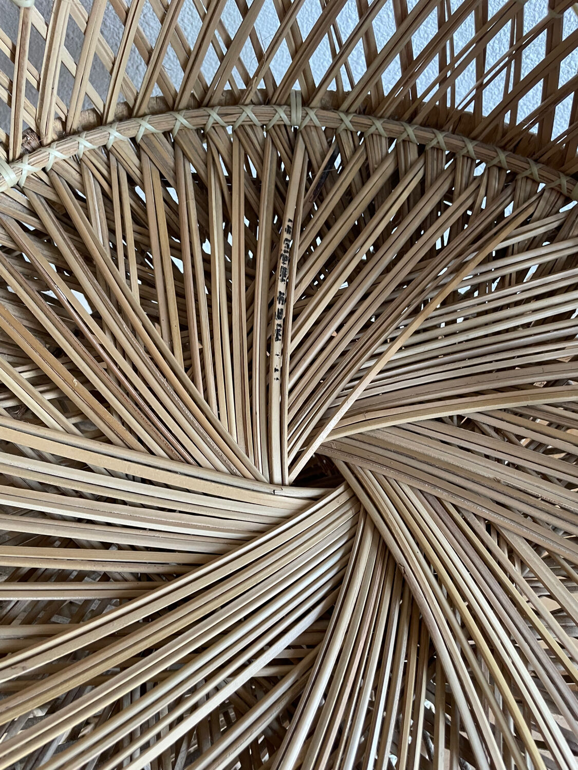 Emmanuelle armchair in rattan 60s