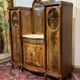 Art Deco buffet in mahogany, oak, and marble top.
