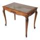 Sculpted Side Table in Wood, Glass & Rattan, France 1950s