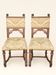 Pair of Dining Chairs, Pair of Carved Gothic Chairs, Renaissance Chairs set