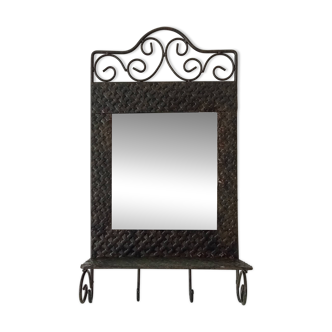 Vintage wrought iron tablet mirror