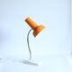 Lampe de bureau en métal orange par Sis Leuchten, Allemagne 1960