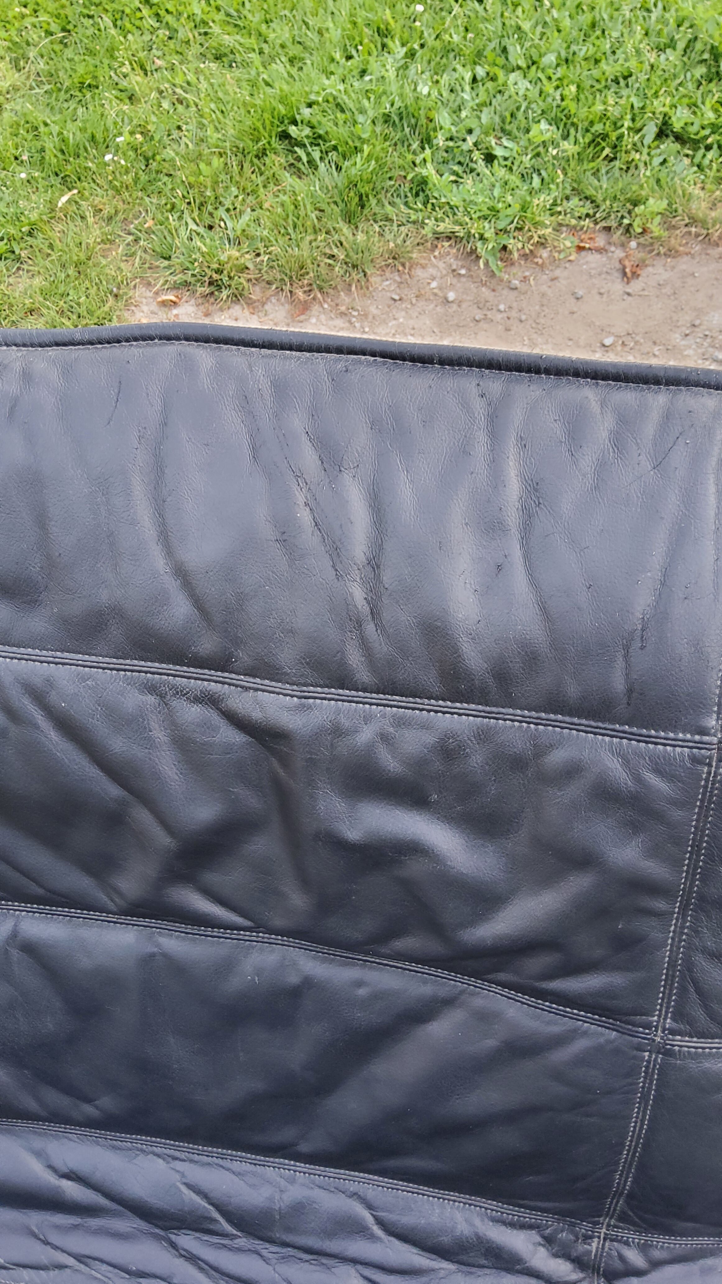 Pair of Scandinavian leather sofas from Tord Björklund