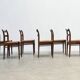 Ensemble de six chaises à repas en rotin par Jos De Mey pour Van Den Berghe Pauvers
