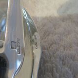 silver plated stew spoon and fork, Christofle Atlantide