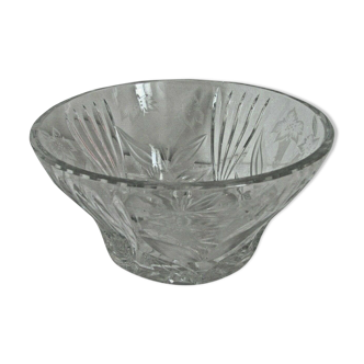 Cut and engraved Crystal Bowl