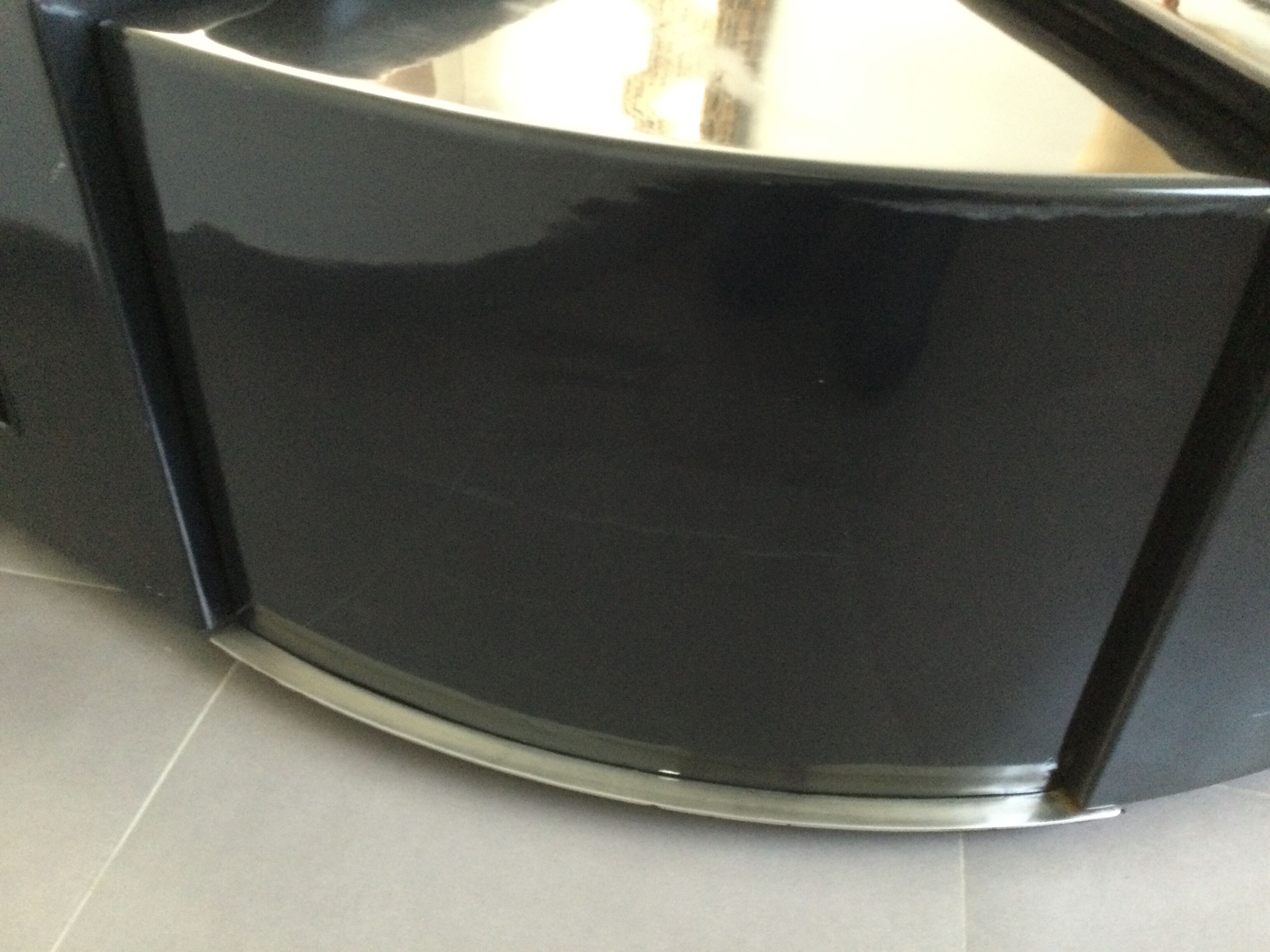 Canapé gradual lounge cuir noir Cini Boeri - knoll/gavina