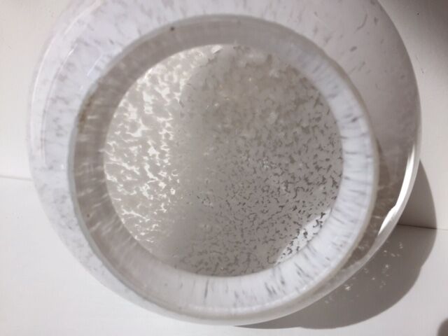 Globe globe in opalin glass speckled art deco