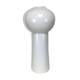 Scandinavian modernist vase, white ceramics