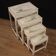 Four lacquered and painted living room coffee tables