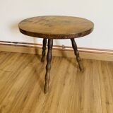 Oval side coffee table