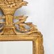 Small French Louis XVI marriage mirror with basket and tassels