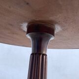 Late 19th century tripod pedestal table in wood marquetry