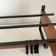 Portemanteau mural vintage scandinave en bois et métal