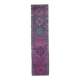 Vintage Purple Pink Natural Turkish Hand-Knotted Runner 82x355