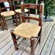 Set de 4 chaises paillées