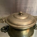 Renaissance style pewter eared vegetable