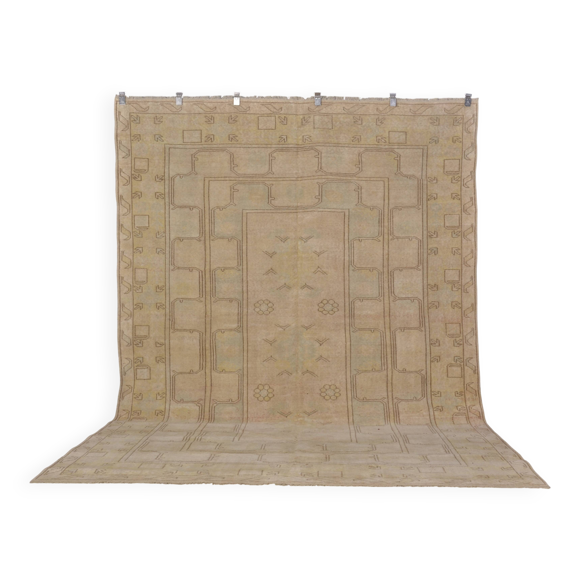 Oushak Vintage Antique Wool Rug sku2403