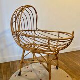 Cradle in rattan
