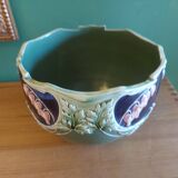 Art Nouveau ceramic pot cover