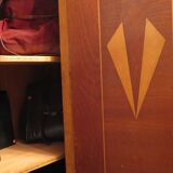 1930s three-door light oak wardrobe