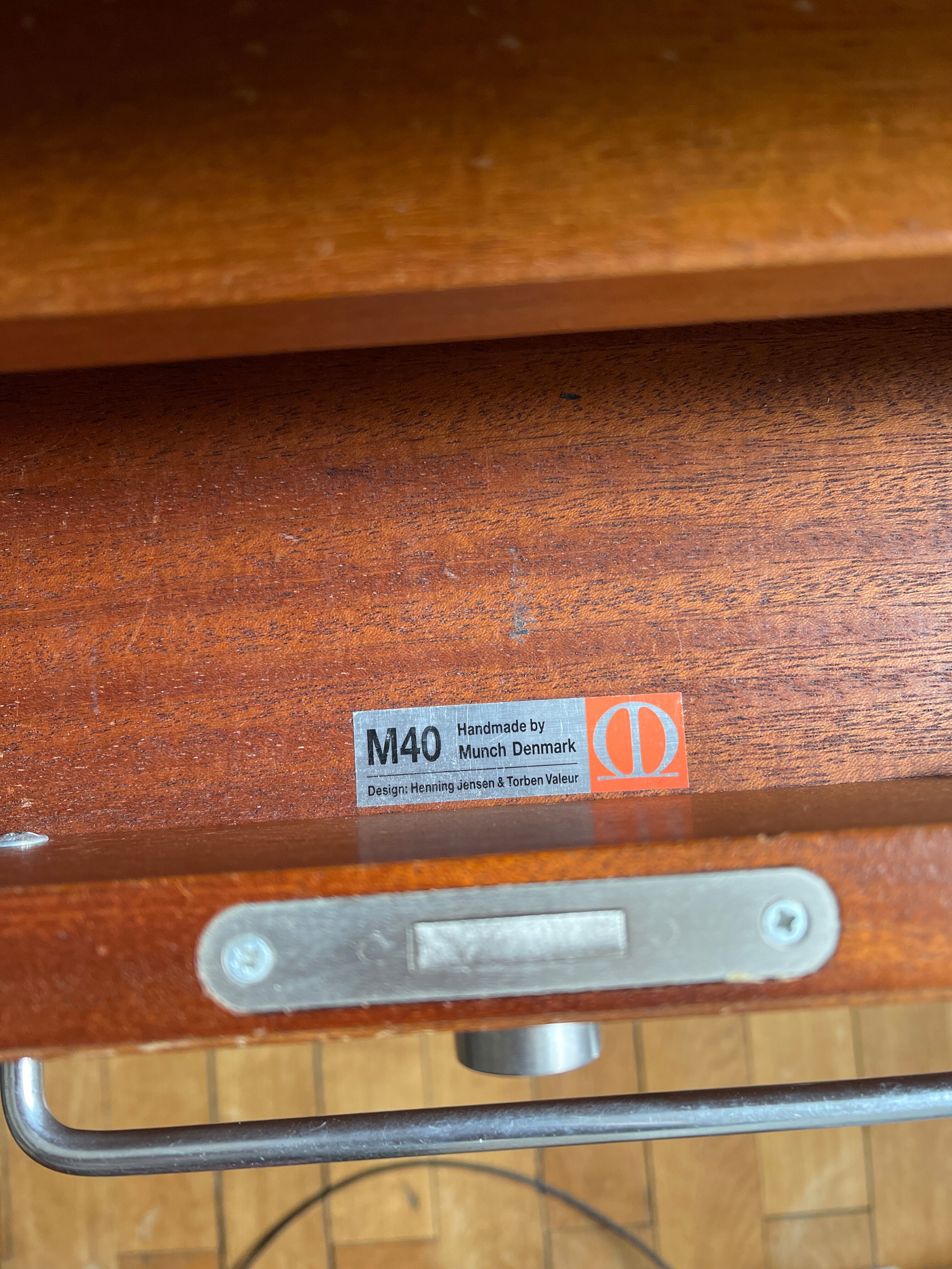 Danish midcentury writing desk by Henning Jensen & Torben Valeur