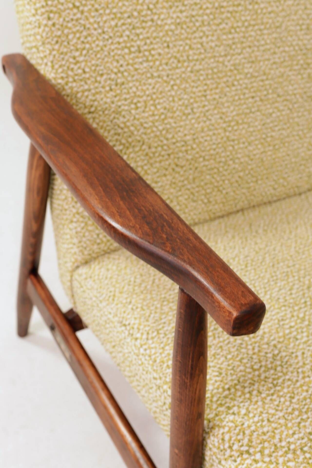 Pair de fauteuils vintage vert nebula 1970s