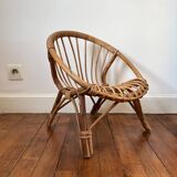 Fauteuil en rotin pour enfant