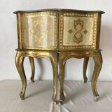 Pair of Italian Venetian-style bedside tables