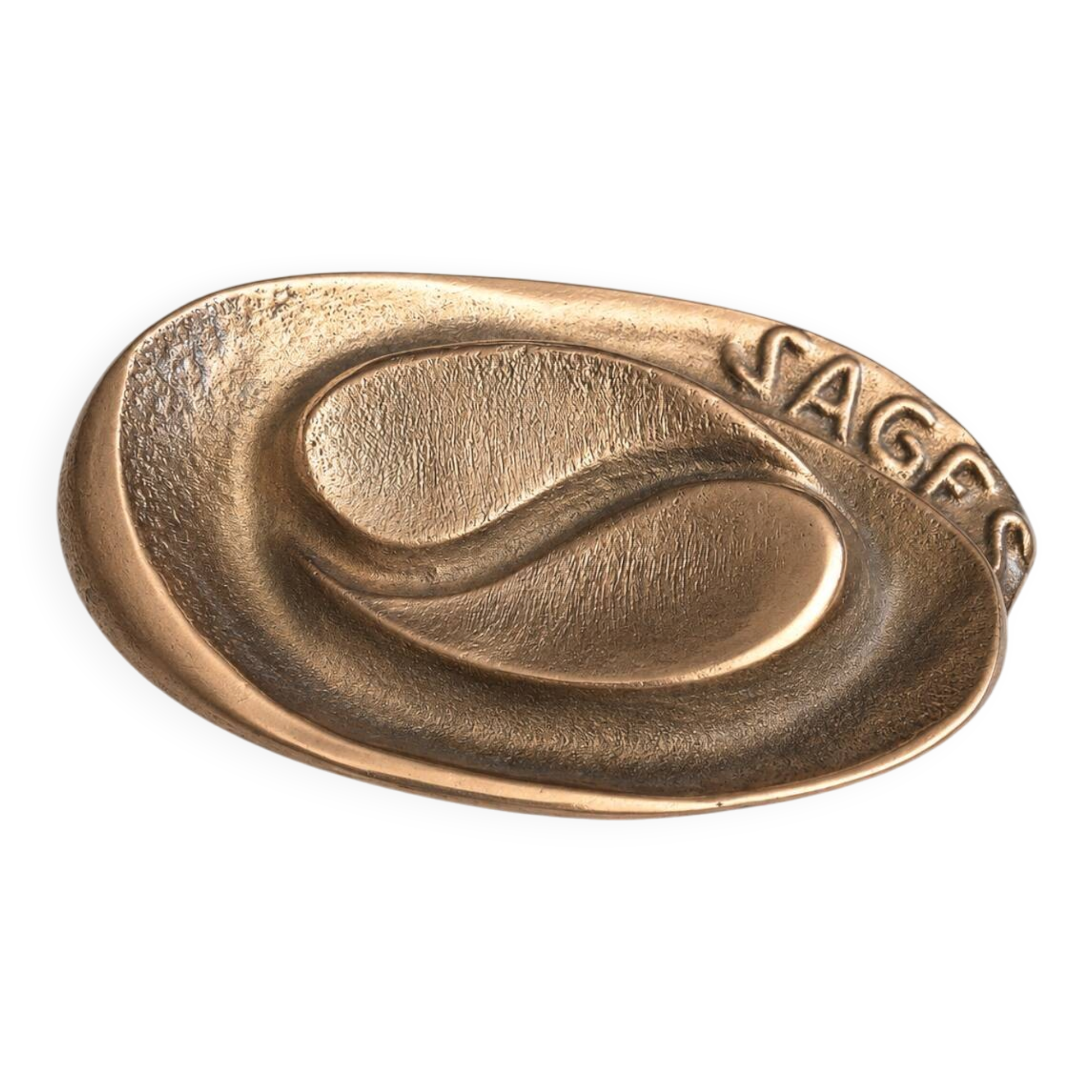 Collectible bronze paperweight sculpture signed Lohé