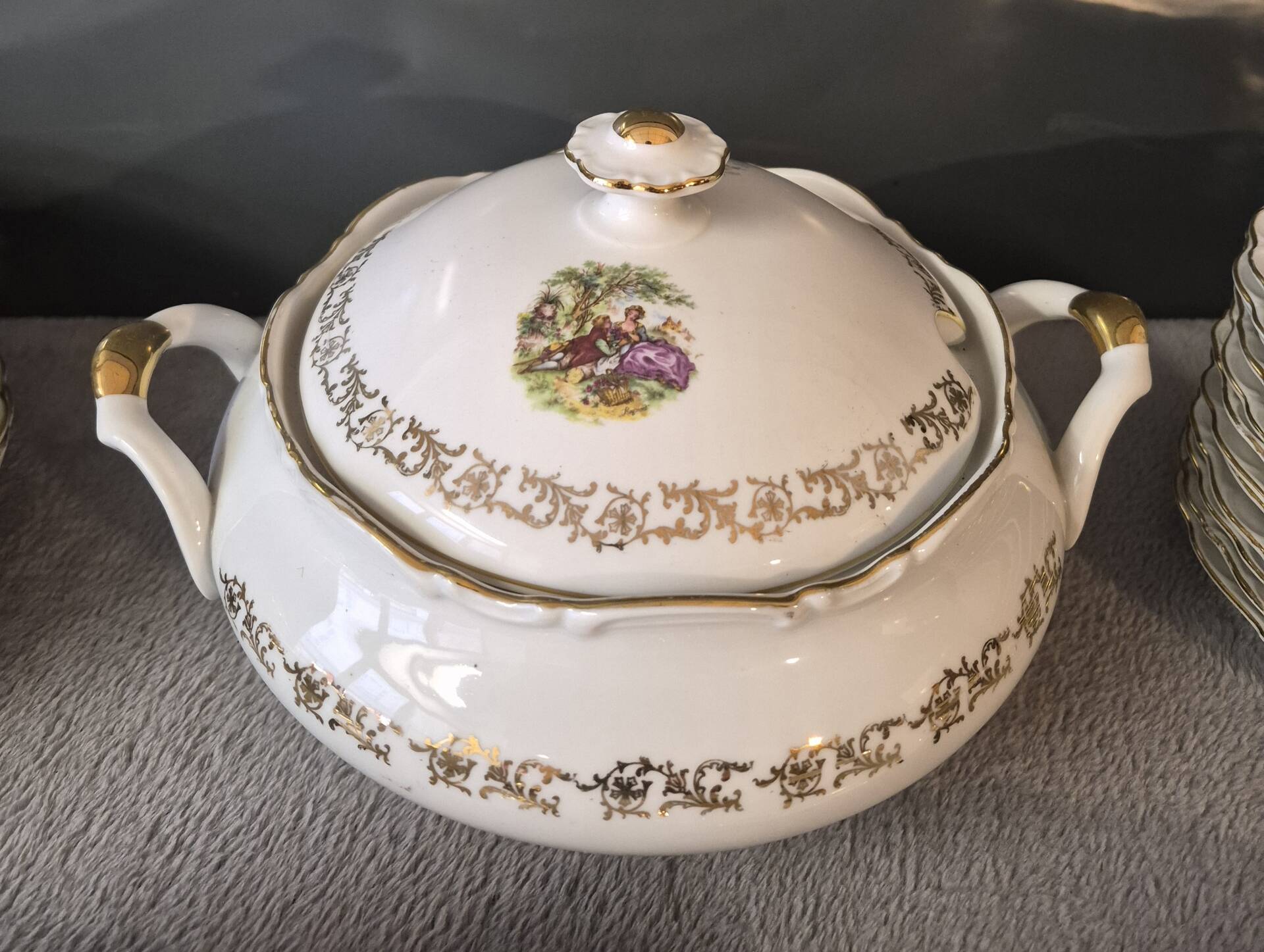 Service de vaisselle Fragonard porcelaine de Bavière Années 50/60