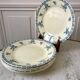 set of 6 dessert plates Terre de Fer St Amand model "Athens" XXth