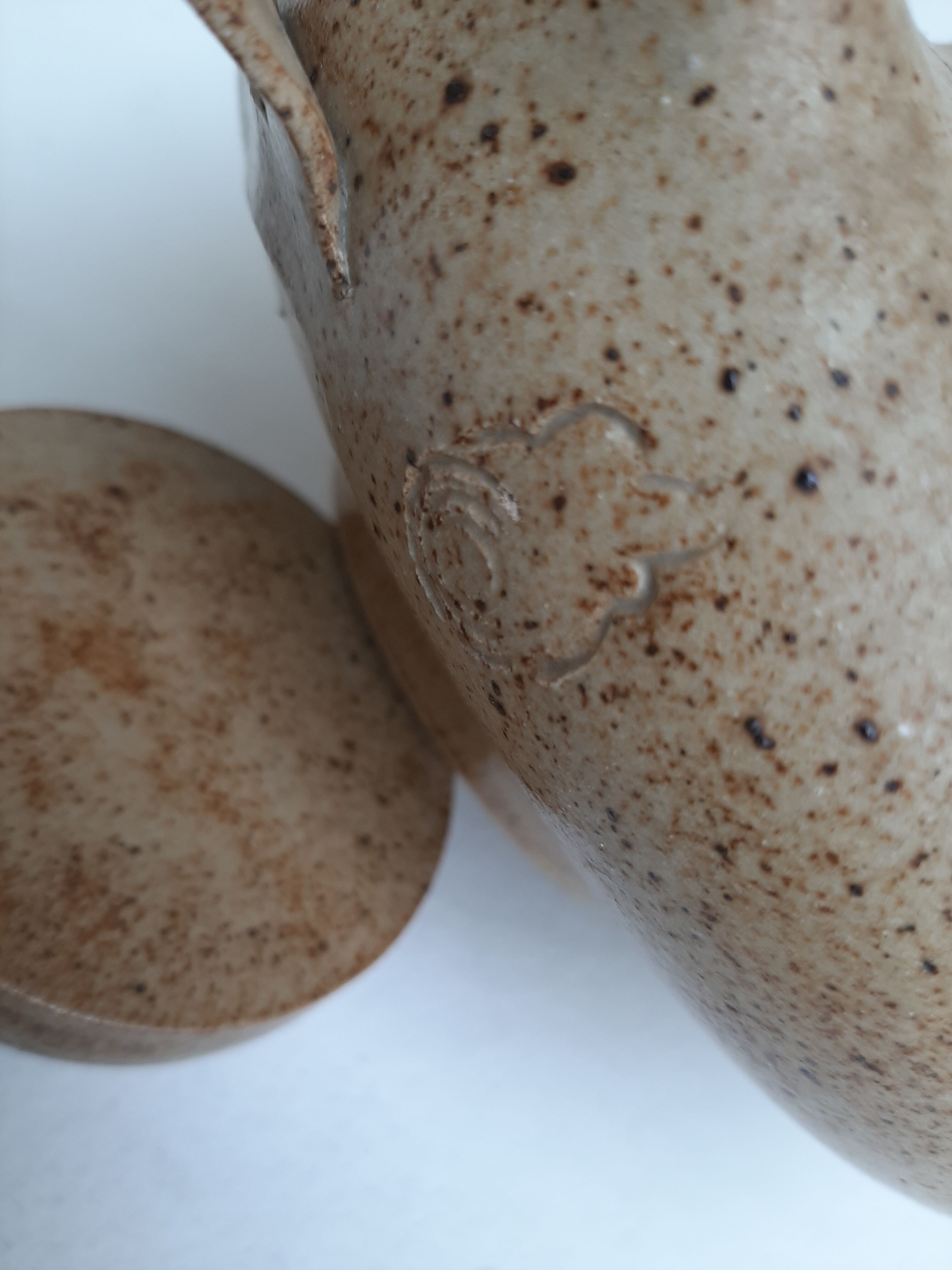 Signed pyrity sandstone teapot