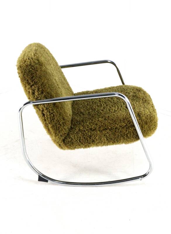 'Doodle' rocking chair - unique designer piece - unique upholstery