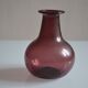 Blown and bubbled glass vase