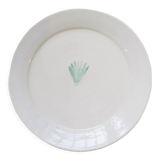 Green artisanal shellfish plate