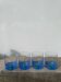 4 Luminarc green and blue water or whisky glasses