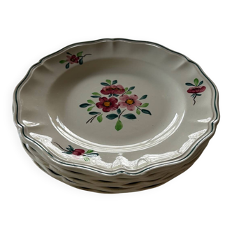 Assiettes vintage Sarreguemines modèle Amazonas