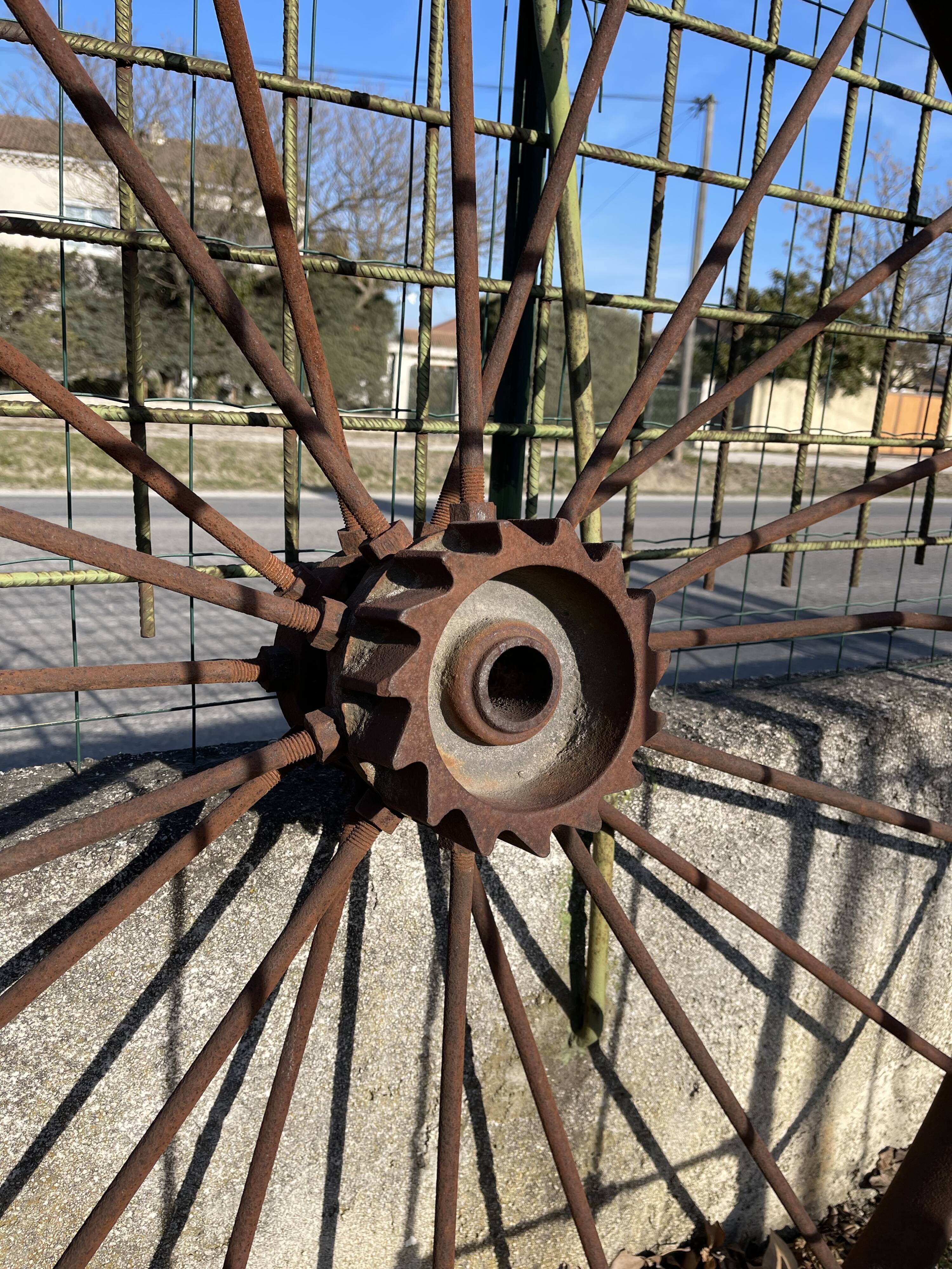 Old iron wheel
