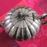 Antique Sheffield pewter teapot