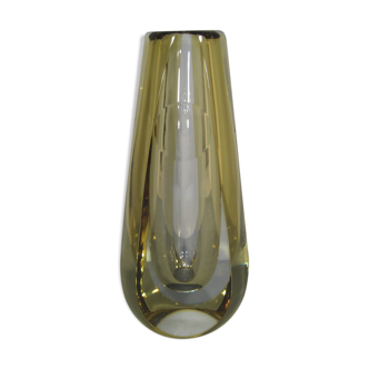 Vintage crystal vase j.b france 1970s