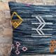 Moroccan Kilim cushion cover: Handmade wool cushion.
