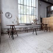 XXL trestle farm table 4m and its benches
