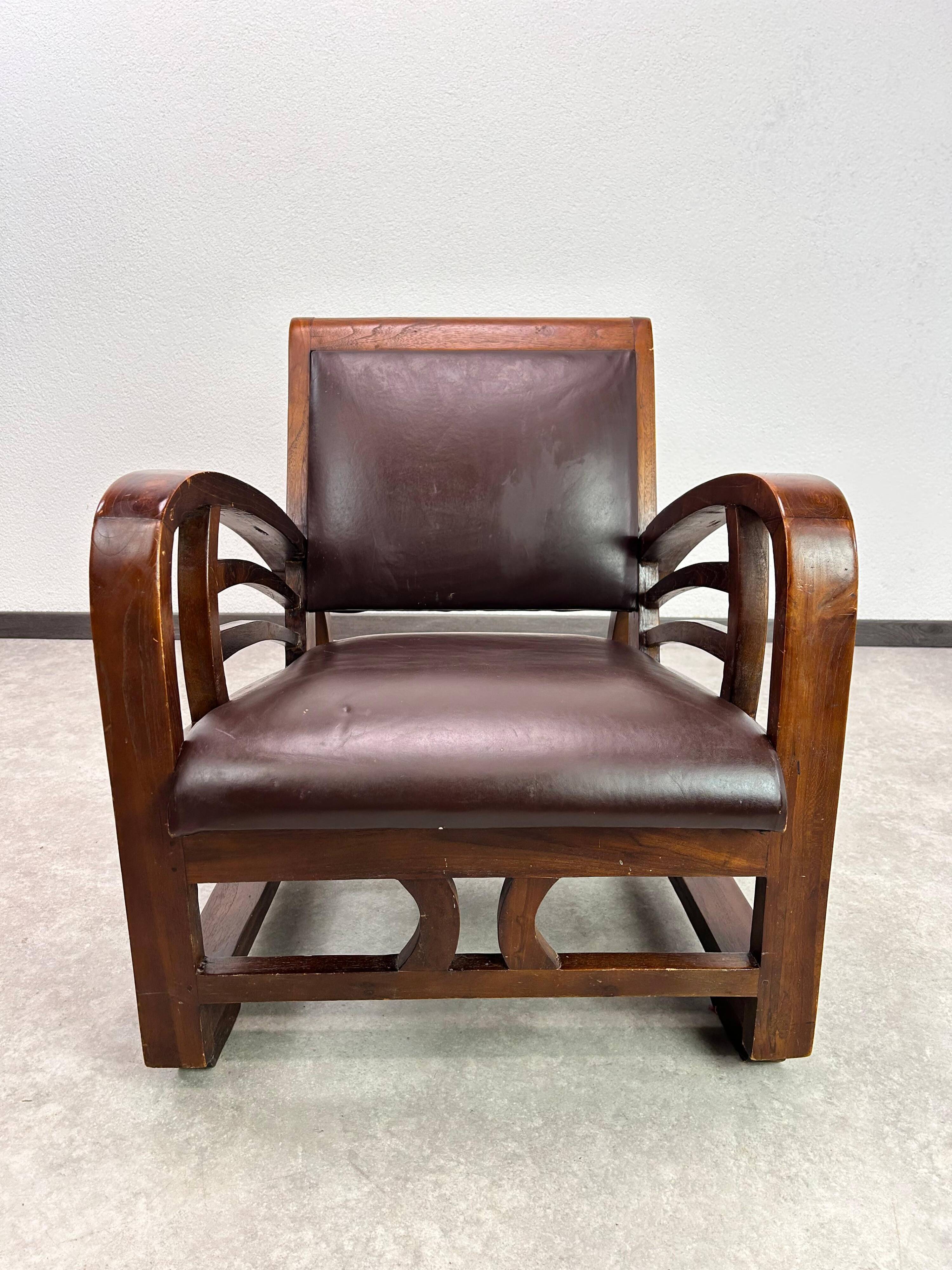 French Art Deco lounge chair